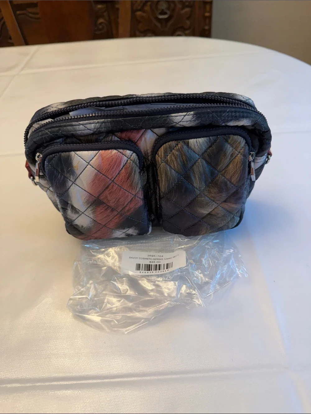 NWT MZ Wallace Quilted Savoy Cosmetic Bag